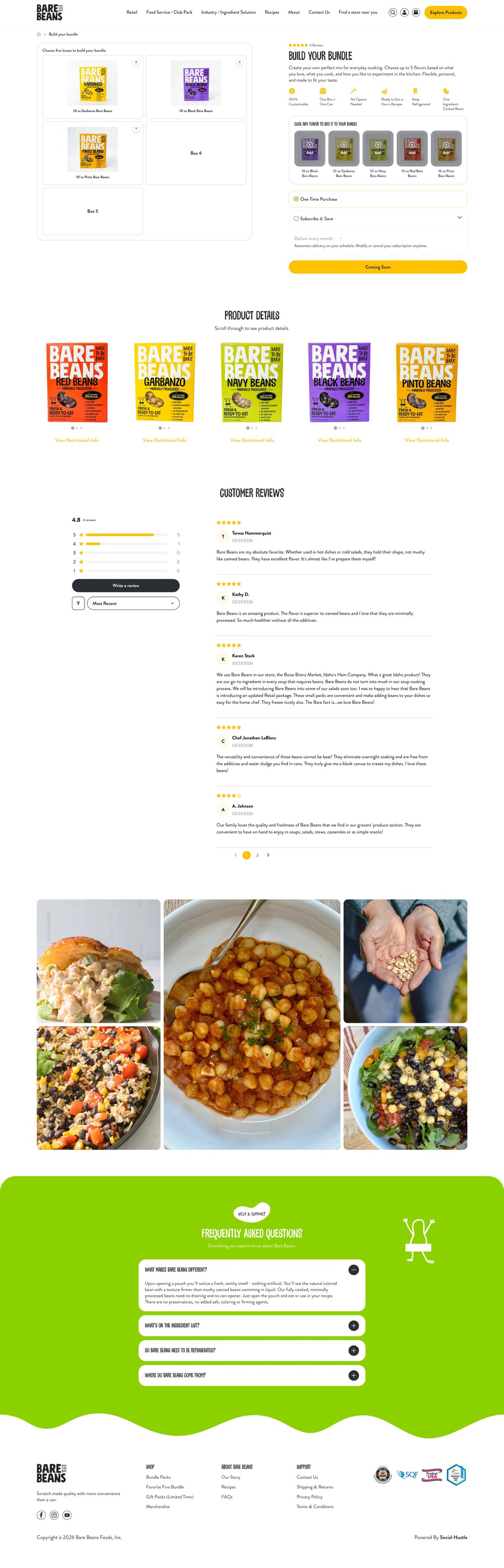 Bare Beans bundle creator built by Experts Cabin