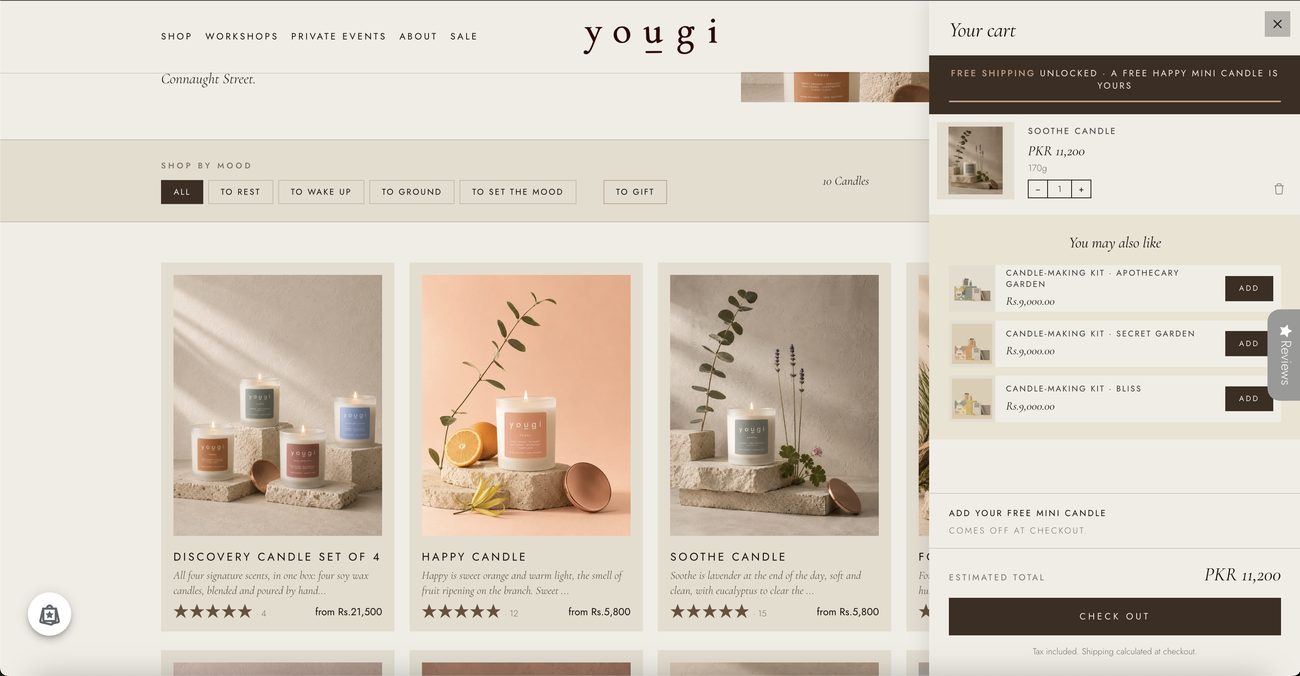 Yougi custom cart built by Experts Cabin