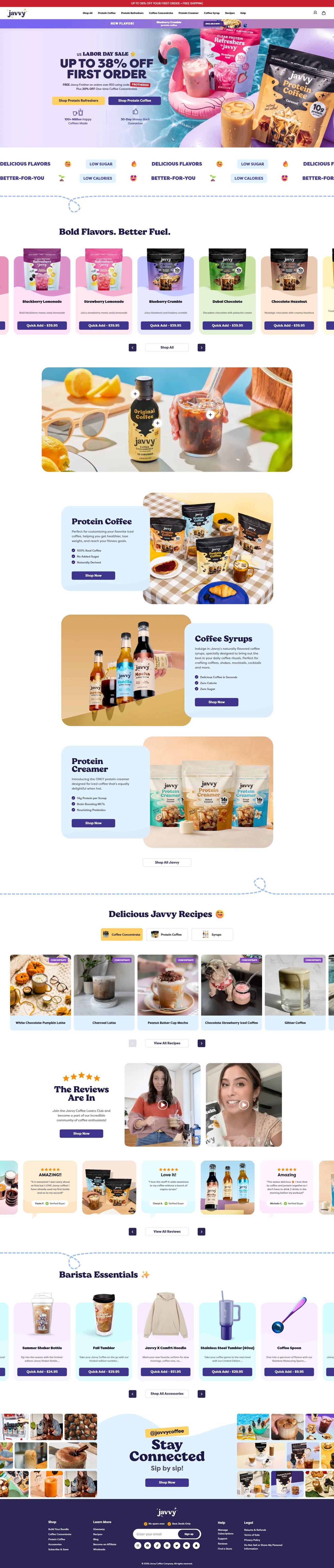 Javvy Shopify store