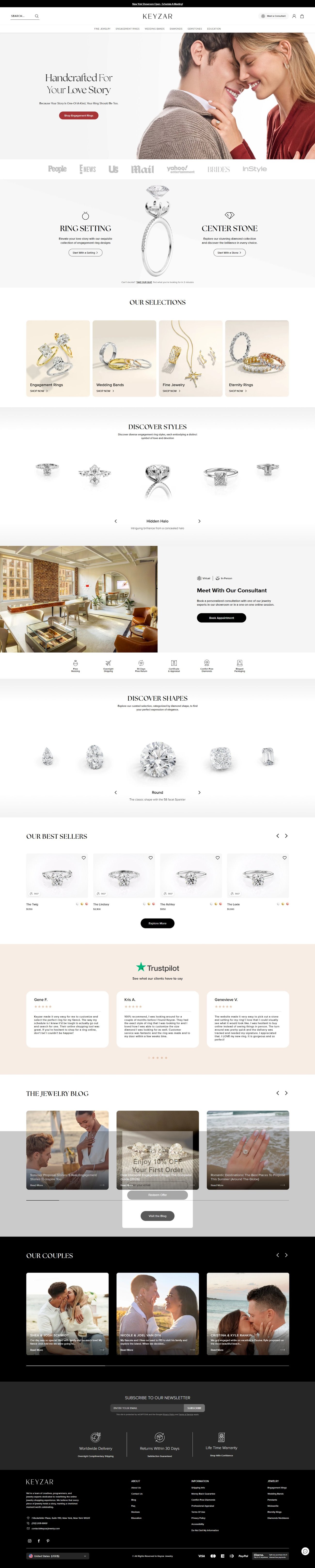 Keyzar Jewelry Shopify store